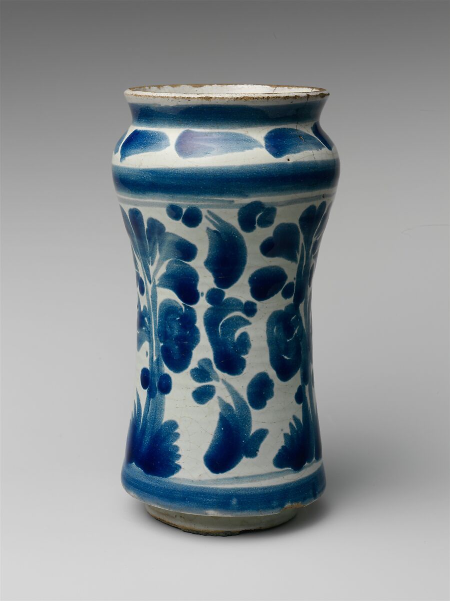 Apothecary Jar, Tin-glazed earthenware, Mexican 