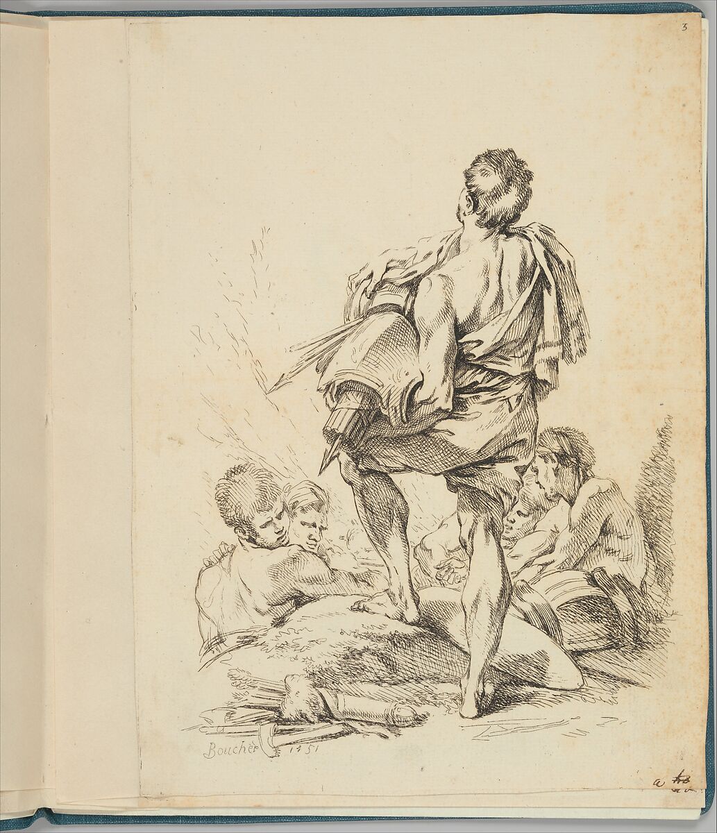 New Book of Various Figures, François Boucher (French, Paris 1703–1770 Paris), Etching; second state of two (Baudicour) 