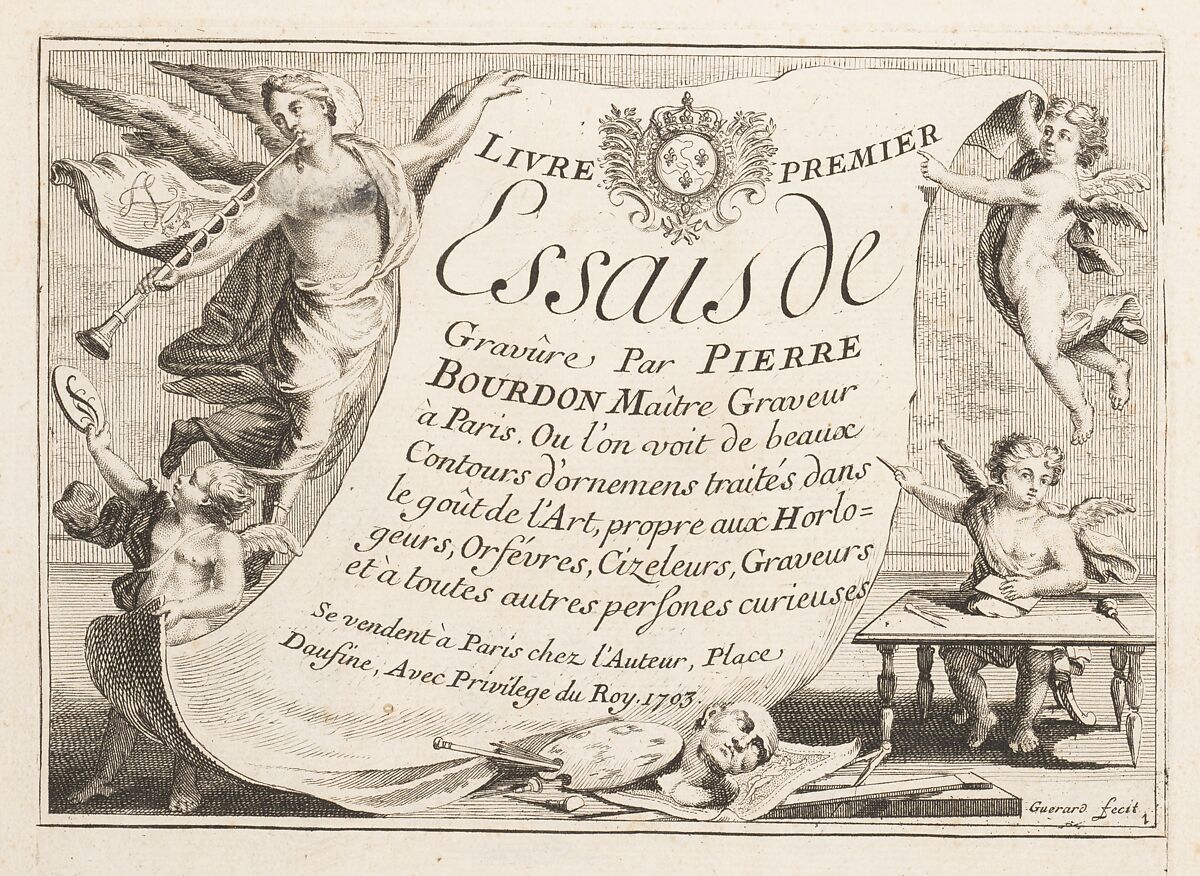 Essais de Gravûre: Livre Premier, Livre Second, Livre Troisieme, R. Lafage (French, active early 18th century), Engraving