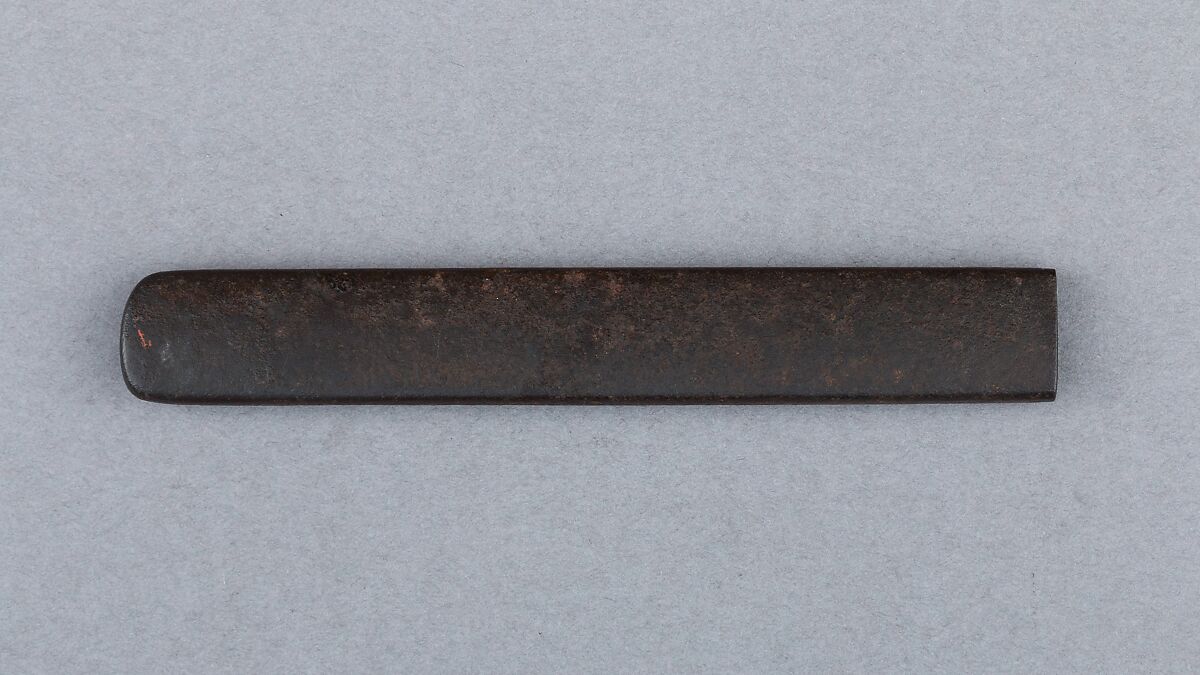 Knife Handle (Kozuka), Iron, gold, silver, Japanese
