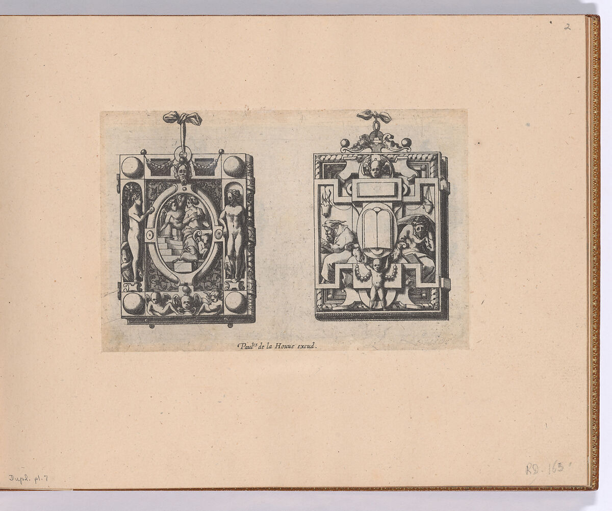 Dessins de Joaillerie et de Bijouterie, René Boyvin (French, Angers ca. 1525–1598 or 1625/6 Angers), Engraving 