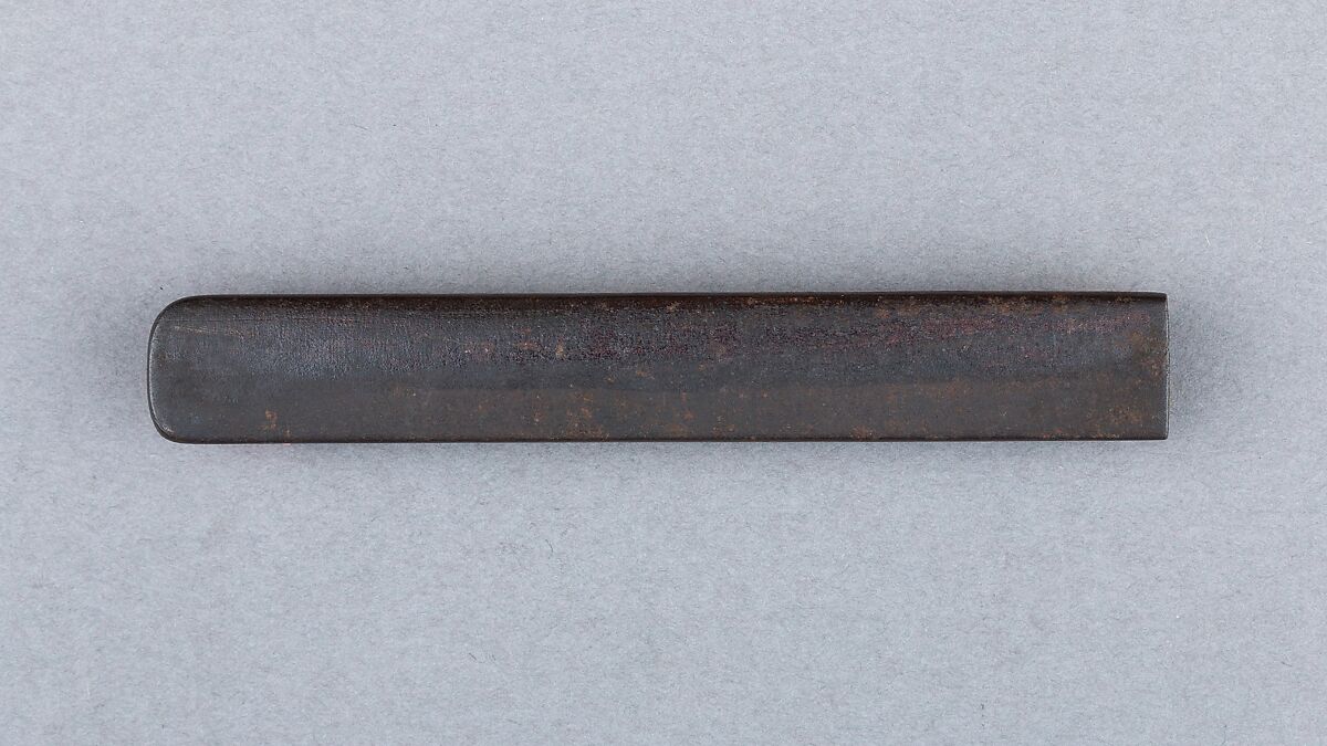 Knife Handle (Kozuka), Iron, gold, Japanese