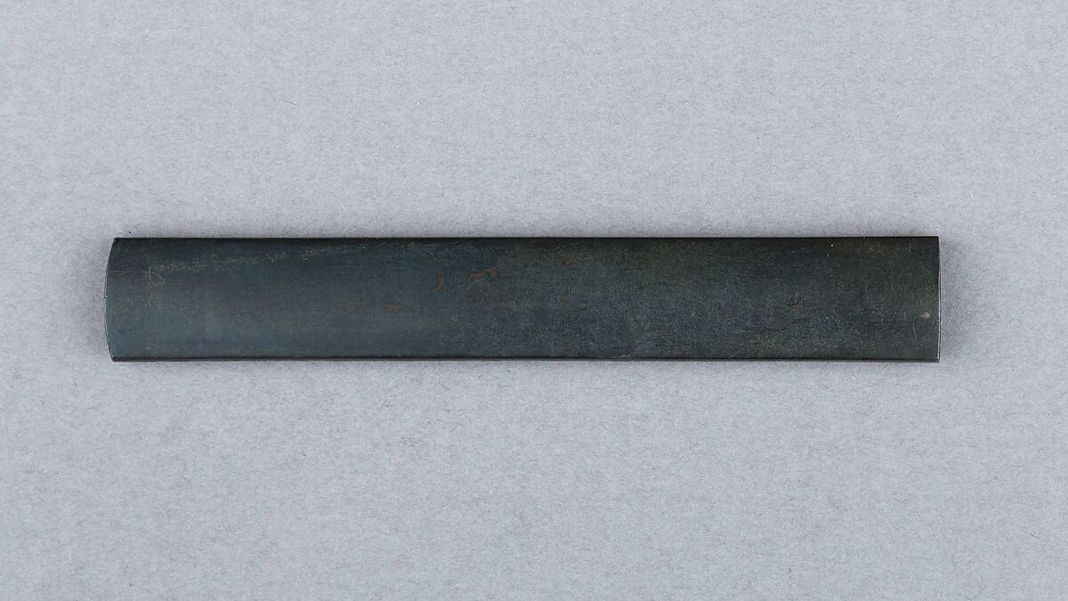 Knife Handle (Kozuka), Iron, copper-silver alloy (shibuichi), gold, Japanese