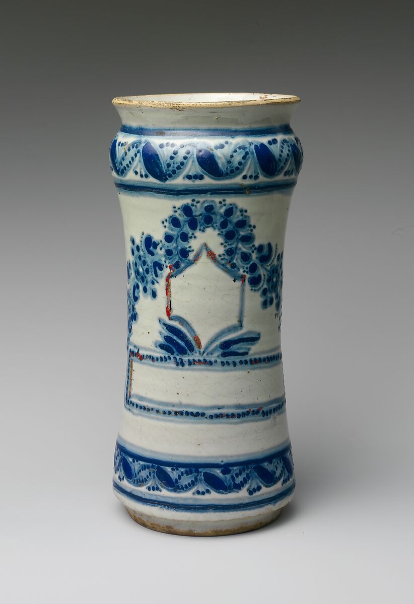 Apothecary Jar, Tin-glazed earthenware, Mexican 