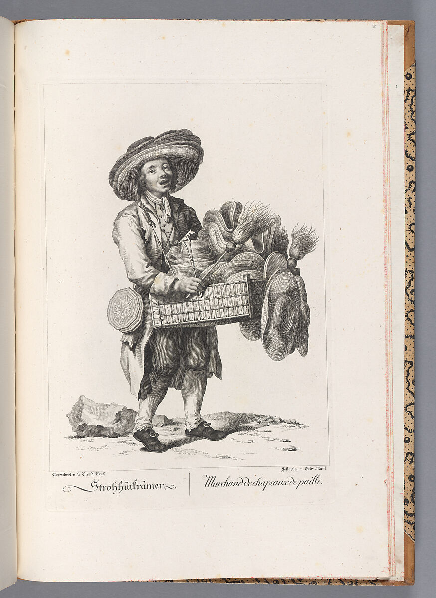 Zeichnungen nach dem gemeinem Volke besonders Der Kaufruf in Wien, Johann Christian Brand (German, 1722–1795), plates: engraving