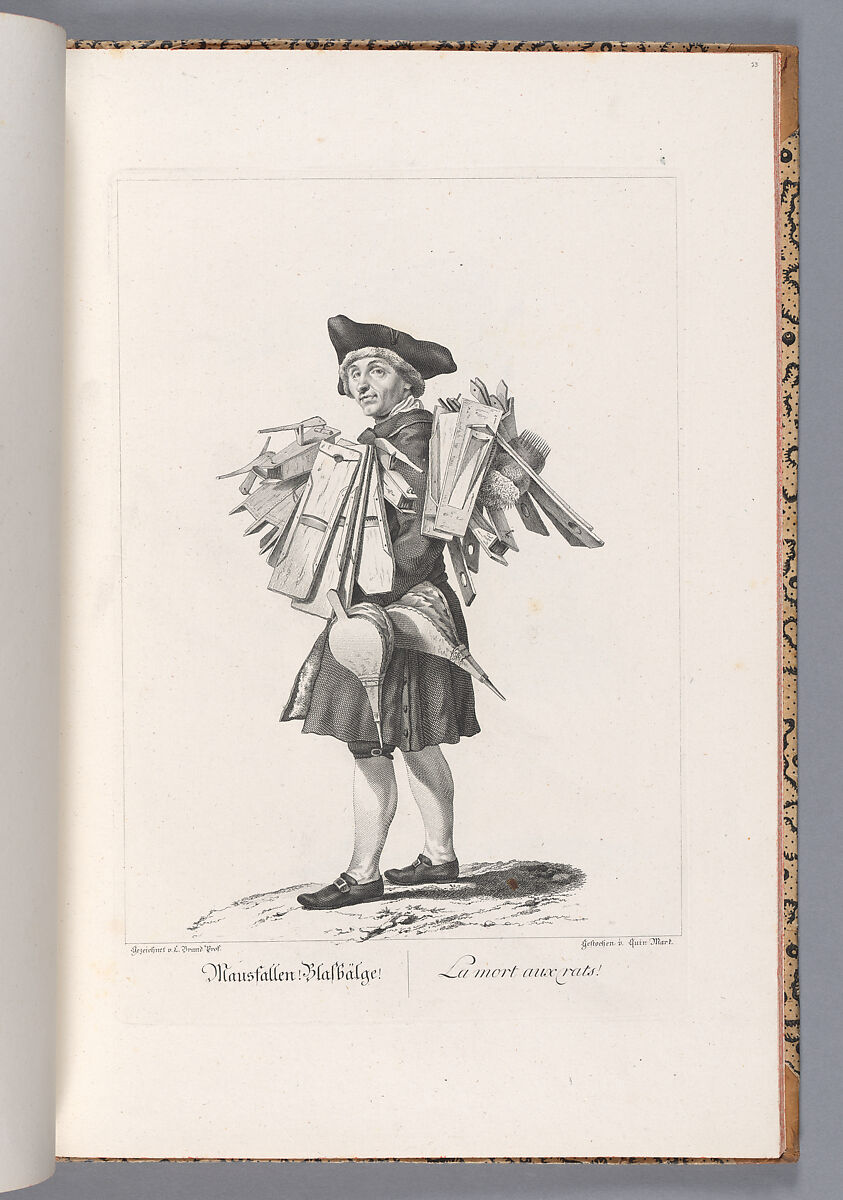 Zeichnungen nach dem gemeinem Volke besonders Der Kaufruf in Wien, Johann Christian Brand (German, 1722–1795), plates: engraving