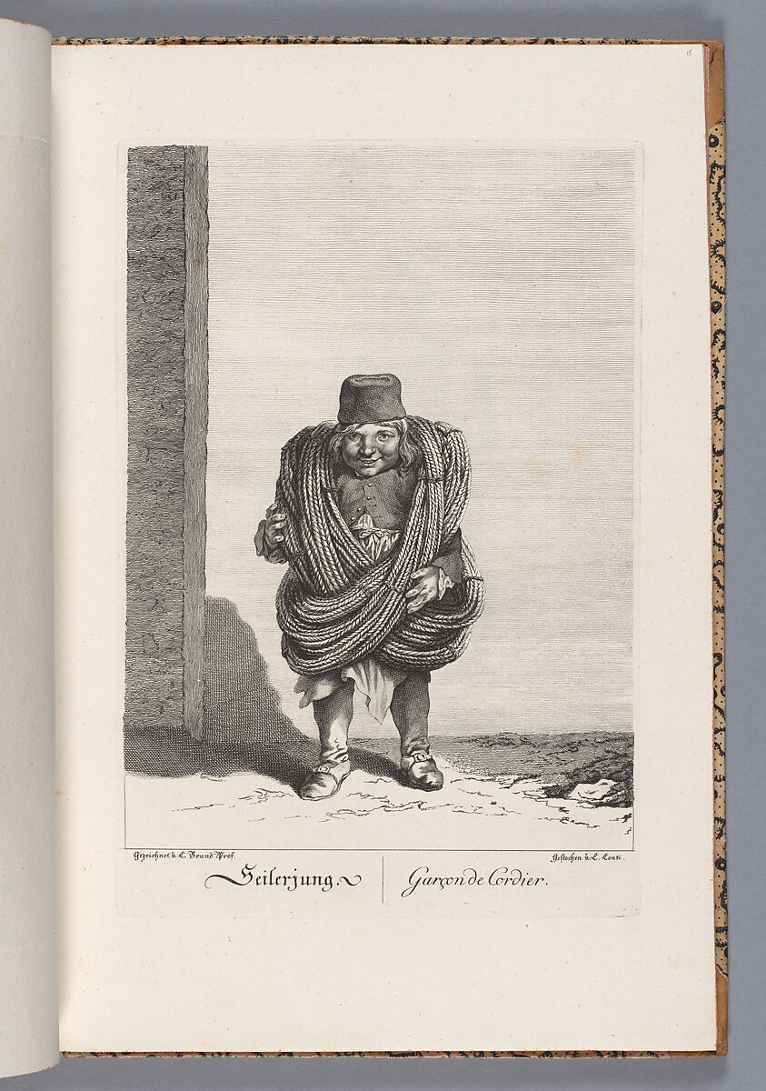 Zeichnungen nach dem gemeinem Volke besonders Der Kaufruf in Wien, Johann Christian Brand (German, 1722–1795), plates: engraving