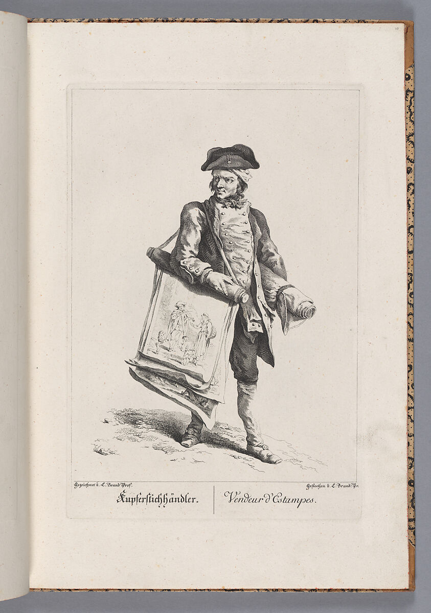 Zeichnungen nach dem gemeinem Volke besonders Der Kaufruf in Wien, Johann Christian Brand (German, 1722–1795), plates: engraving