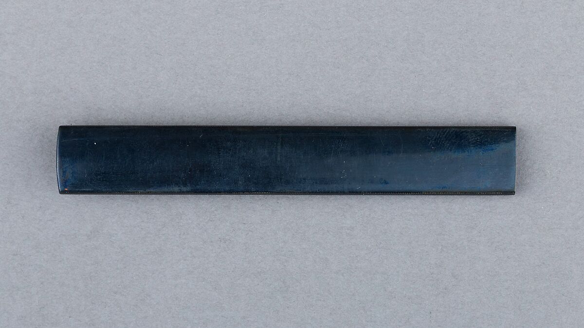 Knife Handle (Kozuka), Copper-gold alloy (shakudō), gold, silver, Japanese