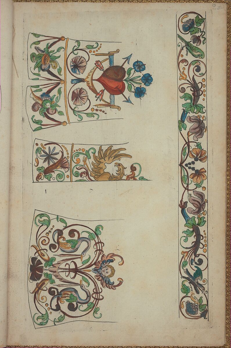 New Modelbüch, Andreas Bretschneider (German, Dresden ca. 1578–ca. 1640 Leipzig), Hand colored etching, woodcut