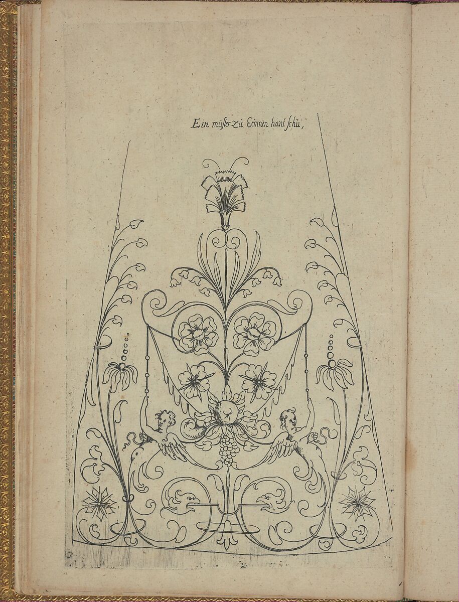 New Modelbüch, Andreas Bretschneider (German, Dresden ca. 1578–ca. 1640 Leipzig), Hand colored etching, woodcut