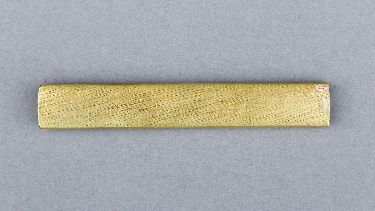 Knife Handle (Kozuka), Copper-silver alloy (shibuichi), gold, copper, Japanese