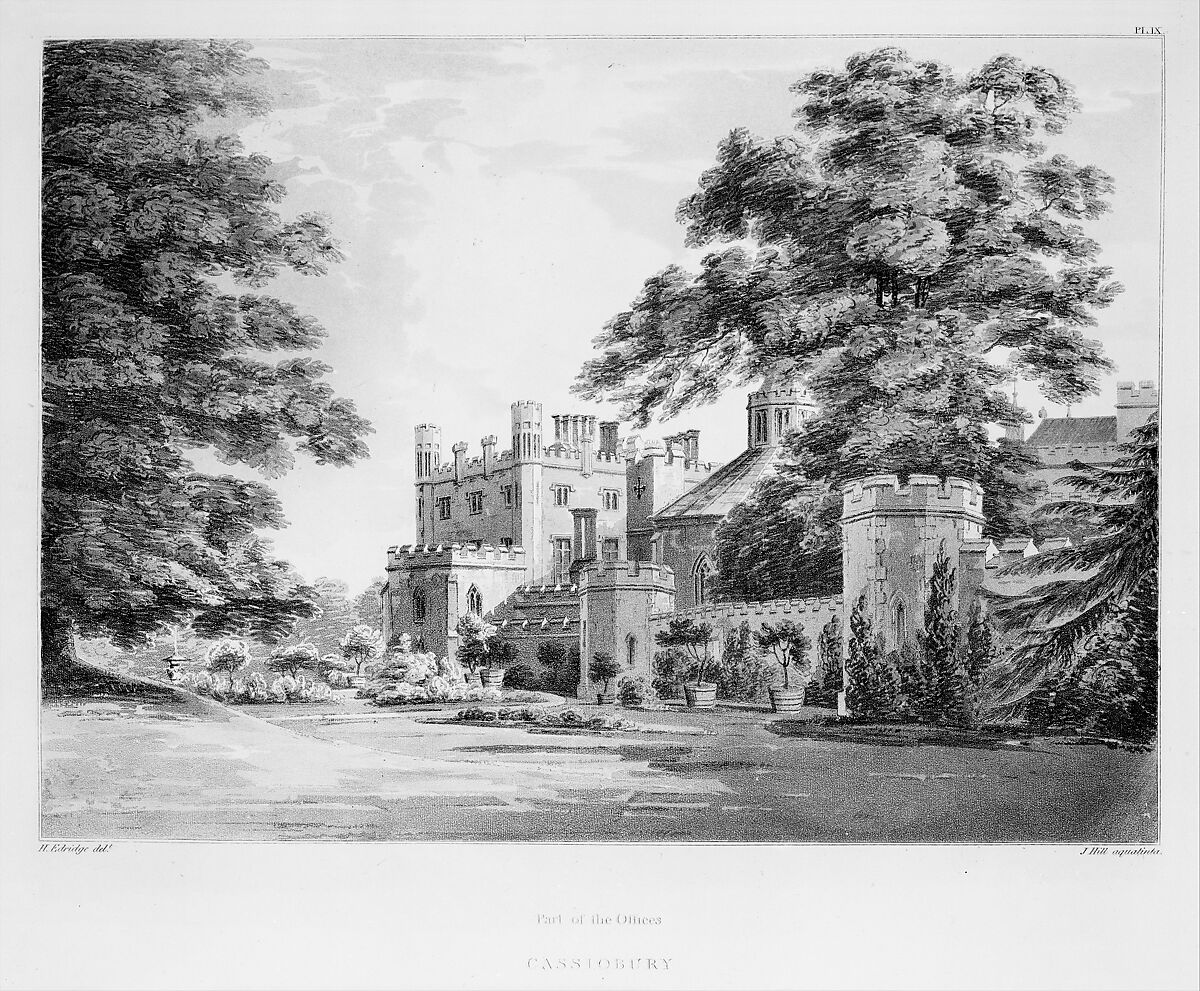 The History and Description of Cassiobury Park, Hertfordshire, the seat of the Earl of Essex, John Britton (British, Kington St. Michael, 1771–1857 London (?)), Illustrations: etching 