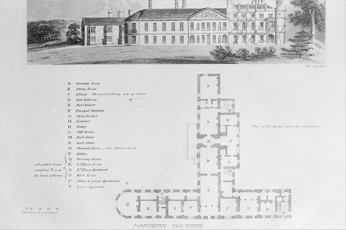 The History and Description of Cassiobury Park, Hertfordshire, the seat of the Earl of Essex, John Britton (British, Kington St. Michael, 1771–1857 London (?)), Illustrations: etching
