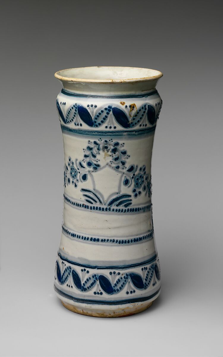 Apothecary Jar, Tin-glazed earthenware, Mexican 