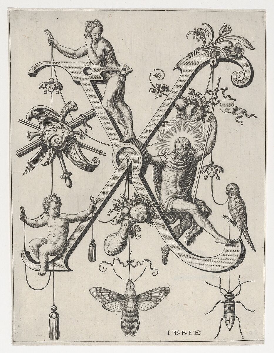 Nova Alphati Effictio Historiis Ad Singulas Litteras Correspondentibus, Designed and published by Theodor de Bry (Netherlandish, Liège 1528–1598 Frankfurt), Engravings 