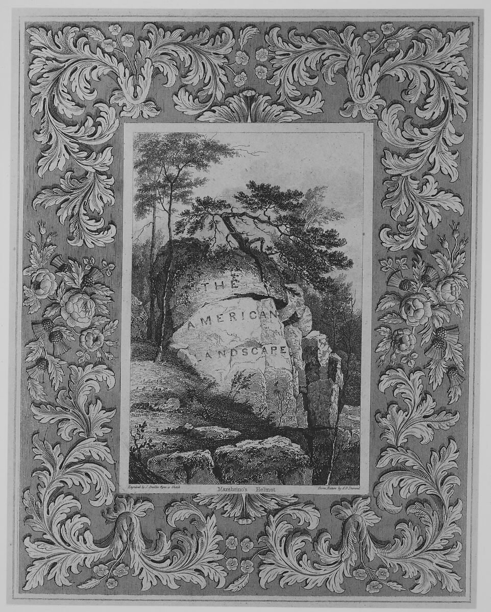 The American Landscape, No. 1, Engraved from Nature Expressly for This Work, and from Well Authenticated Pictures, With Historical and Topographical Illustrations, William Cullen Bryant (American, 1794–1878), Illustrations: engraving