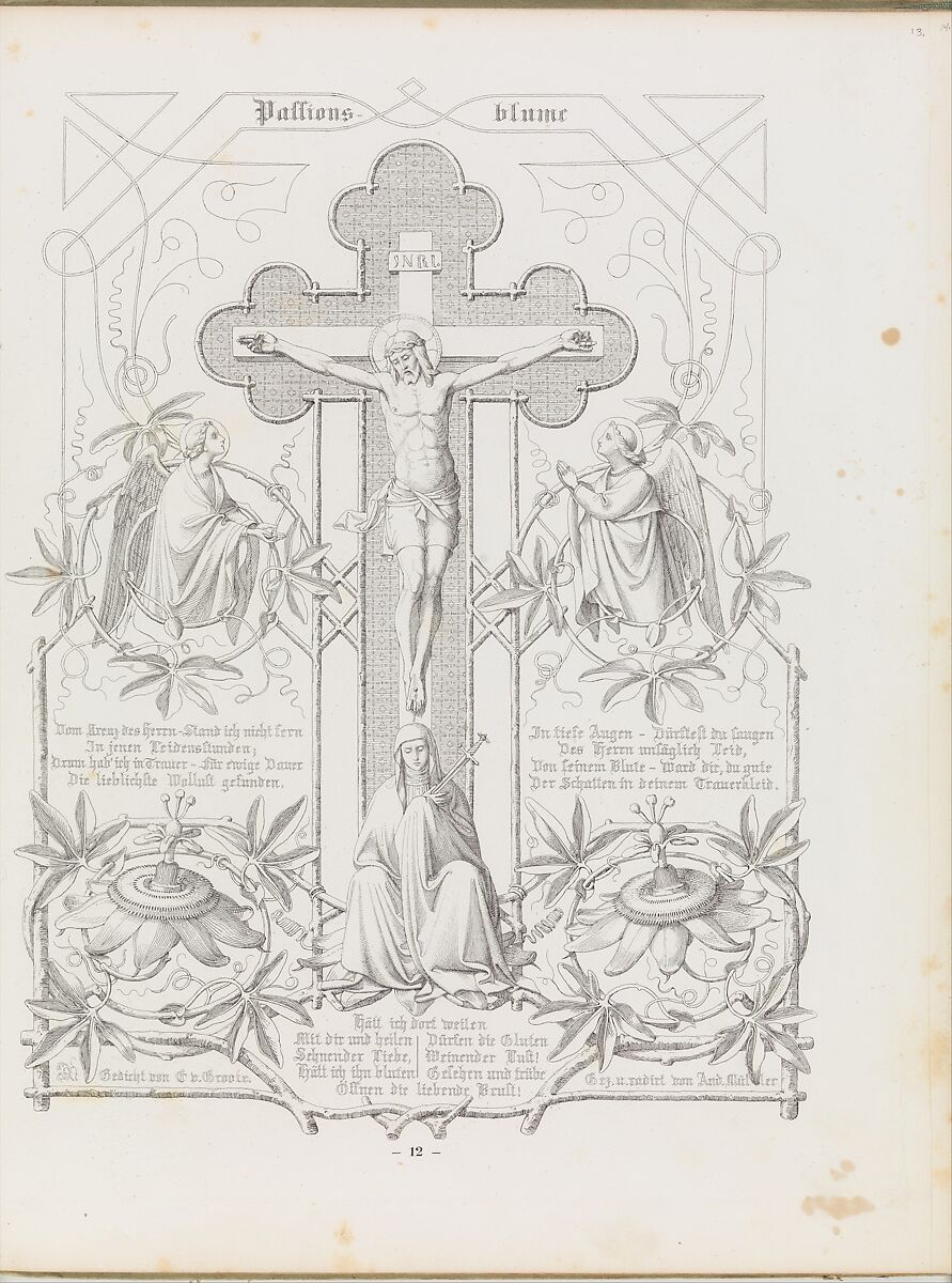 Deutsche Dichtungen mit Randzeichnungen Deutscher Künstler. I. Band (Lider und Bilder, II), Wilhelm Camphausen (German, Düssledorf 1818–1885 Düsseldorf), Etching 