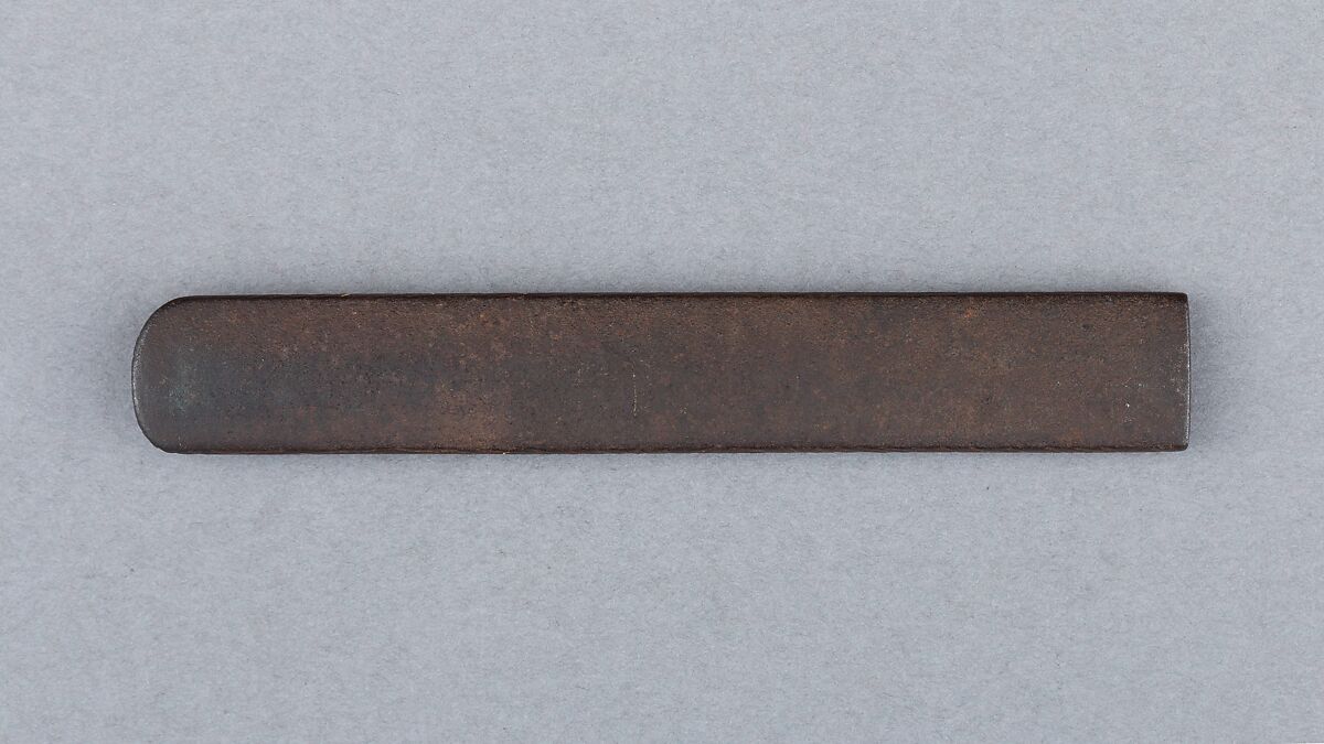 Knife Handle (Kozuka), Iron, silver, gold, Japanese