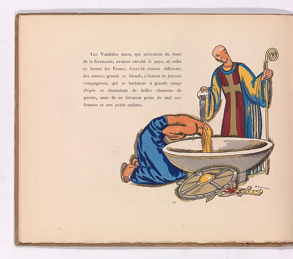 Reims: la cathédrale, Edouard-García Benito (Spanish, 1891–1981), Illustrations: line block (photomechanical relief print) and pochoir