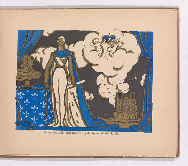 Reims: la cathédrale, Edouard-García Benito (Spanish, 1891–1981), Illustrations: line block (photomechanical relief print) and pochoir