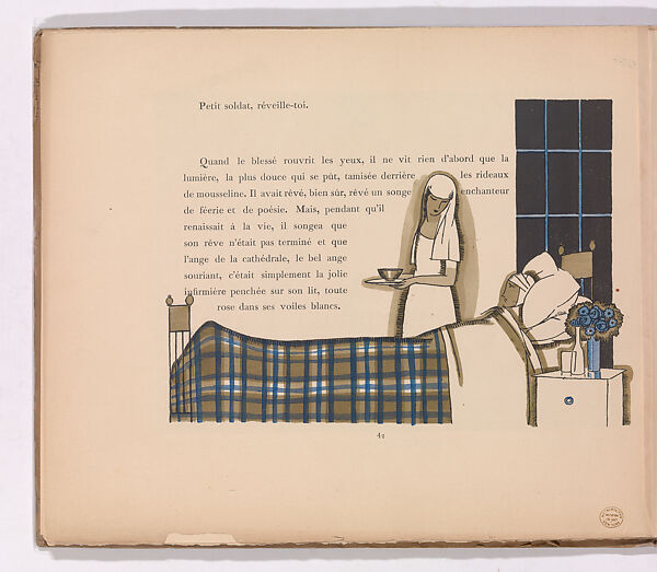 Reims: la cathédrale, Edouard-García Benito (Spanish, 1891–1981), Illustrations: line block (photomechanical relief print) and pochoir