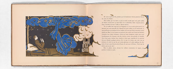 Reims: la cathédrale, Edouard-García Benito (Spanish, 1891–1981), Illustrations: line block (photomechanical relief print) and pochoir