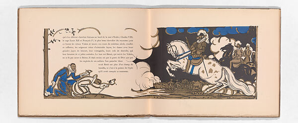 Reims: la cathédrale, Edouard-García Benito (Spanish, 1891–1981), Illustrations: line block (photomechanical relief print) and pochoir