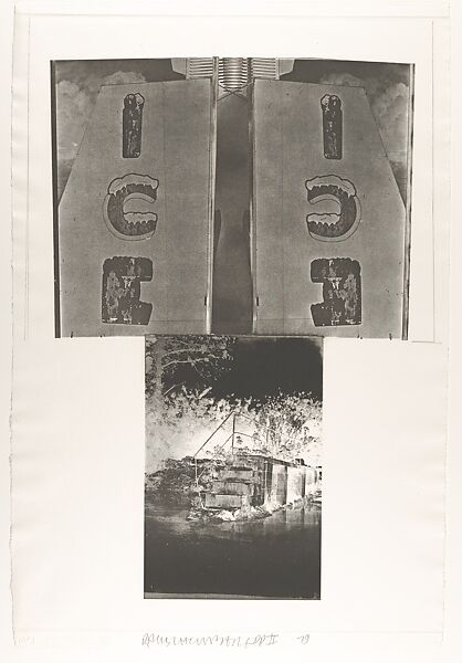 Glacial Decoy Series: Etching IV, Robert Rauschenberg (American, Port Arthur, Texas 1925–2008 Captiva Island, Florida), Photo etching and etching, black and white 