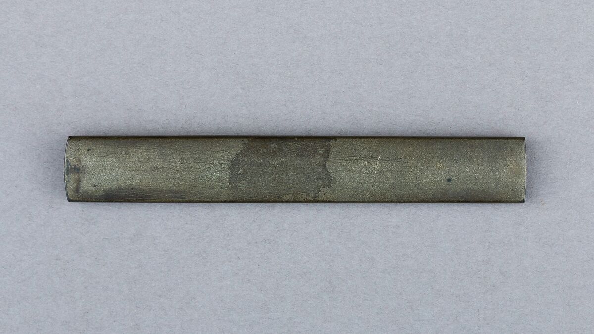 Knife Handle (Kozuka), Copper-silver alloy (shibuichi), gold, silver, Japanese