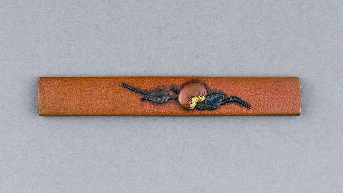 Knife Handle (Kozuka), Copper, gold, copper-gold alloy (shakudō), copper-silver alloy (shibuichi), Japanese 