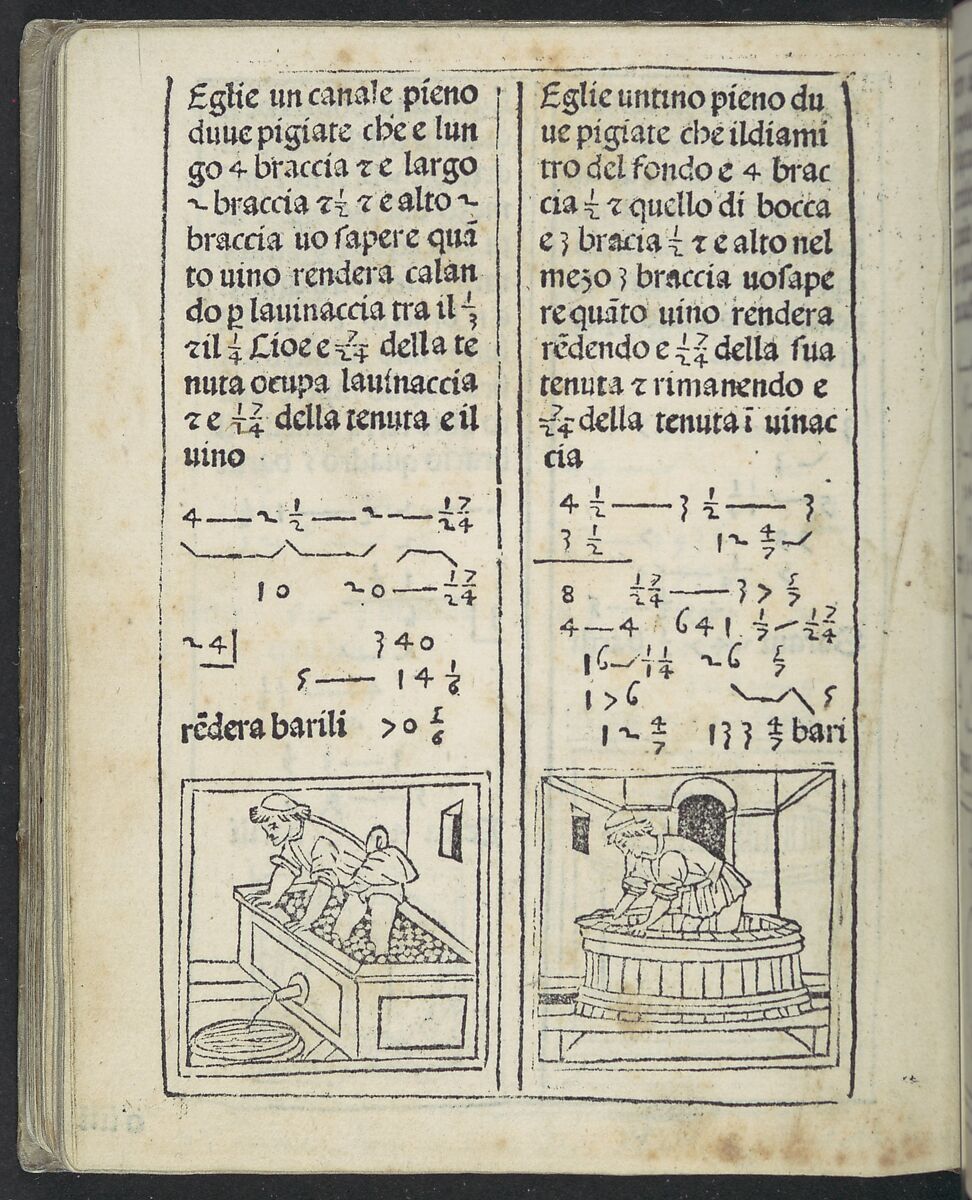 De Arithmetica, Filippo Calandri (Italian, 15th century), Printed book with woodcut illustrations
