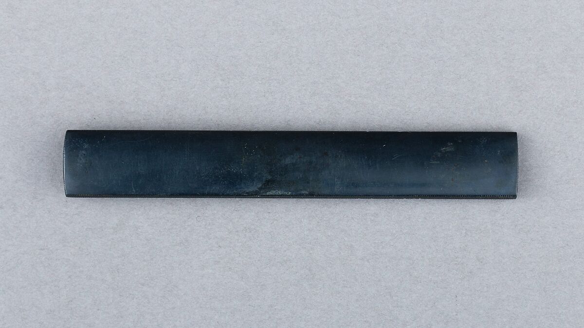Knife Handle (Kozuka), Copper-gold alloy (shakudō), silver, gold, Japanese