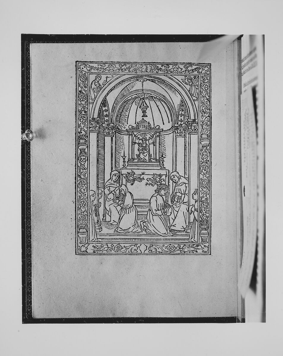 Arte del Ben Morire, Written by Domenico Capranica, Printed book with twelve full-page woodcuts