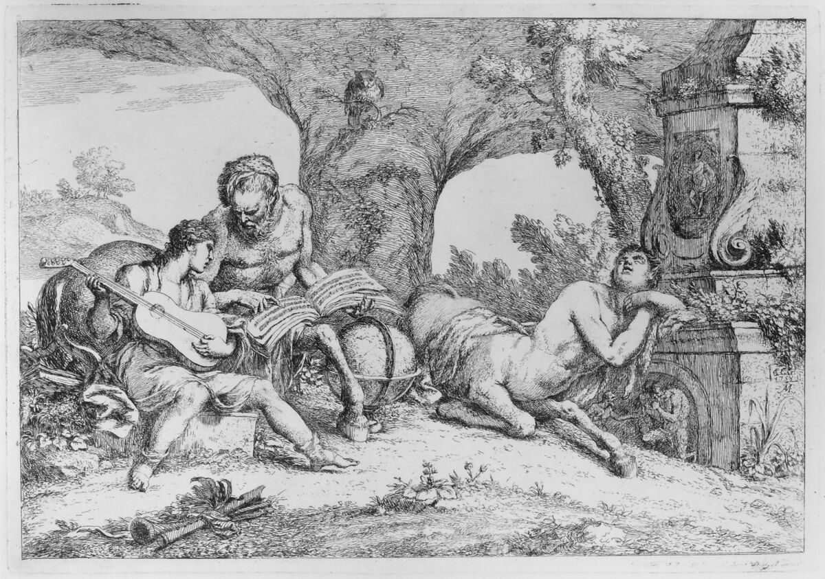 Varii Capricci, e Paesi inventati, e disegnati dal celebre Gio. Benedetto Castiglione ... tratti dal raccolta Zanettiana, Gaetano Gherardo Zompini (Italian, Nervesa, near Treviso 1700–1778 Venice), Etchings, many third state 