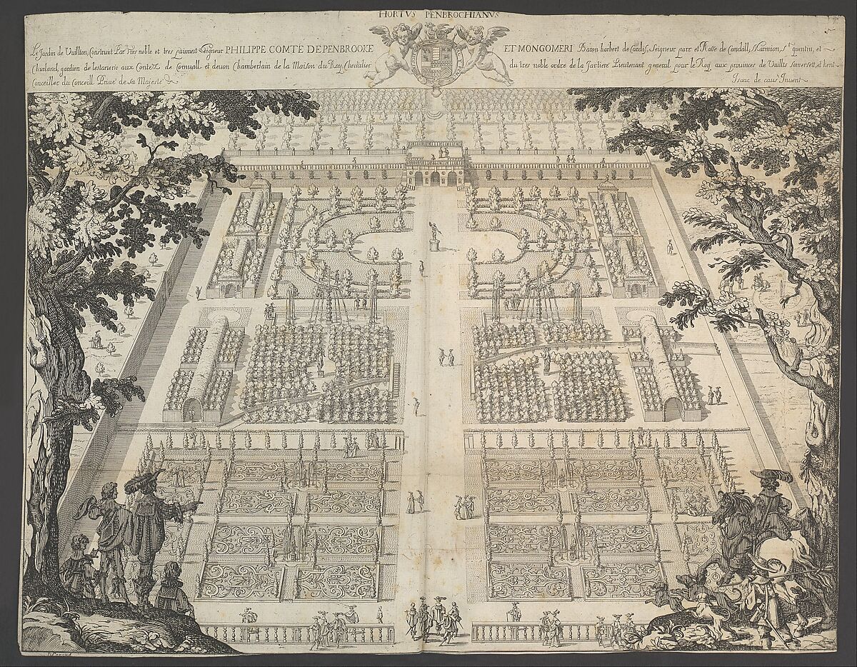 Wilton Garden, Isaac de Caus (British (born France), Dieppe 1590–after 1655), Illustrations: etching 