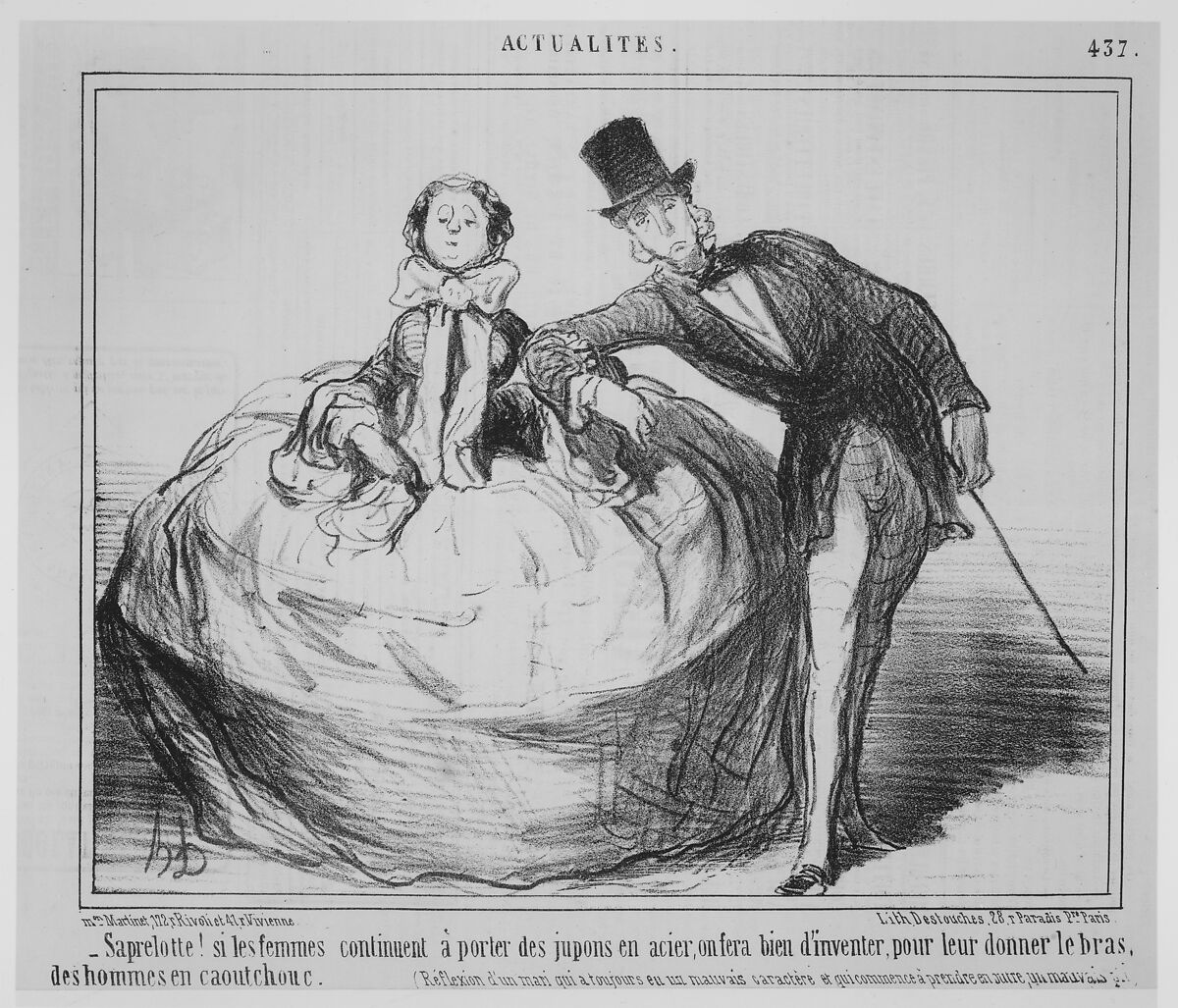 Le Charivari, March 16, 1854–December 31, 1857, Honoré Daumier (French, Marseilles 1808–1879 Valmondois), Lithographs and wood engravings 