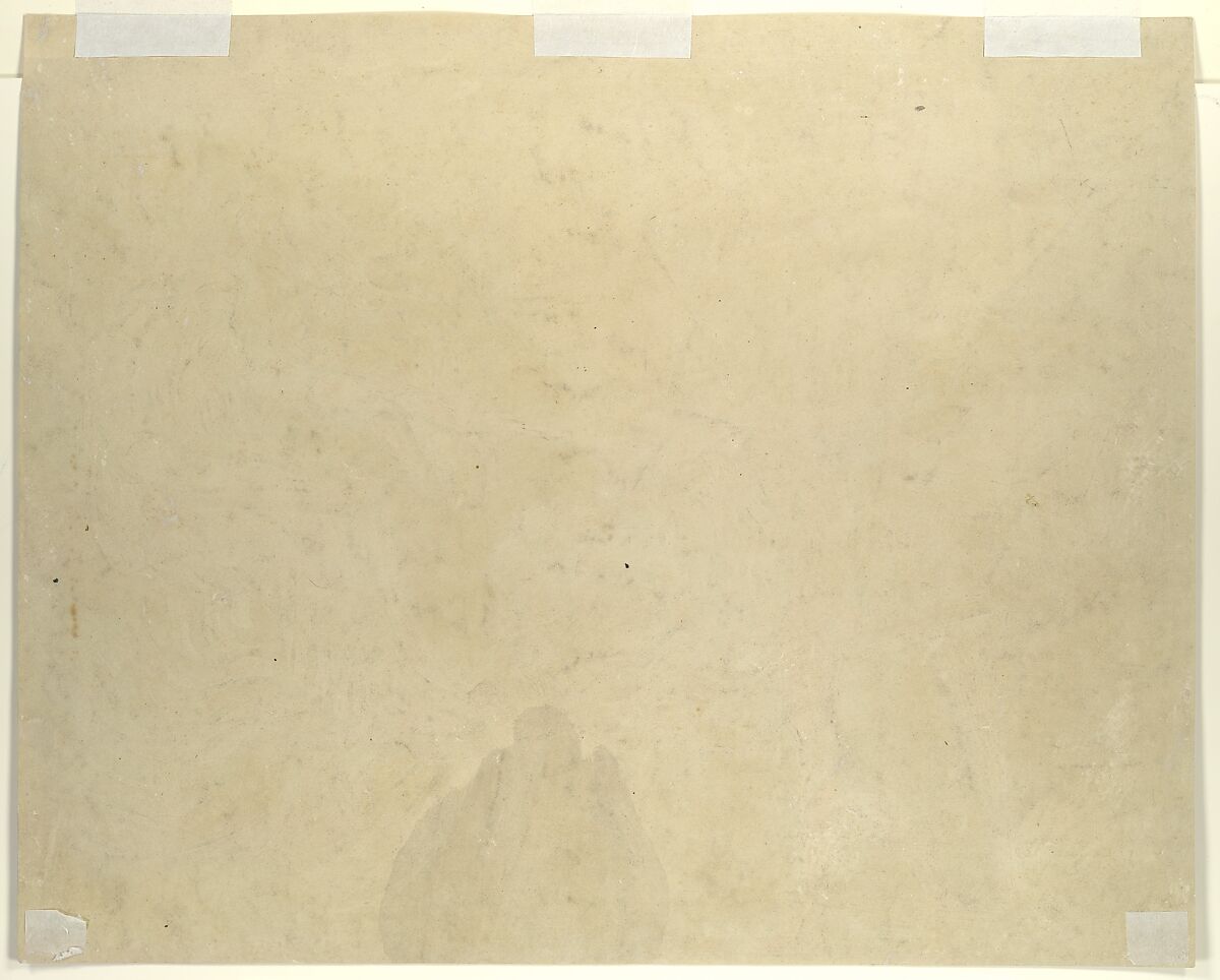 God Judging Adam, William Blake (British, London 1757–1827 London), Color relief etching finished with pen and ink and watercolor