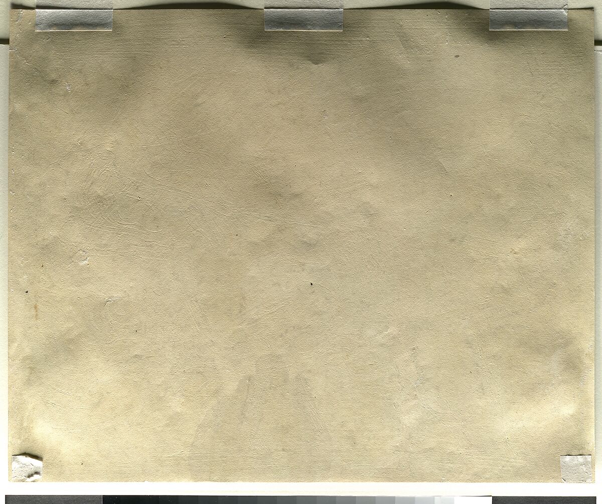 God Judging Adam, William Blake (British, London 1757–1827 London), Color relief etching finished with pen and ink and watercolor