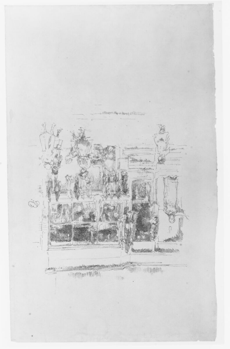 Chelsea Rags, James McNeill Whistler (American, Lowell, Massachusetts 1834–1903 London), Transfer lithograph; only state (Chicago); printed in black ink on tan laid paper