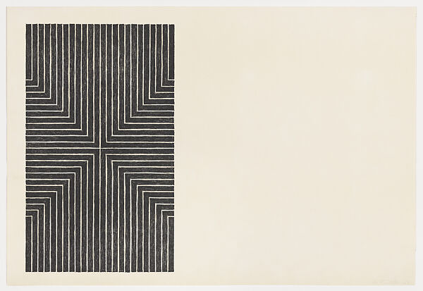 Die Fahne Hoch!, from "Black Series I", Frank Stella (American, Malden, Massachusetts 1936–2024 New York), Lithograph 