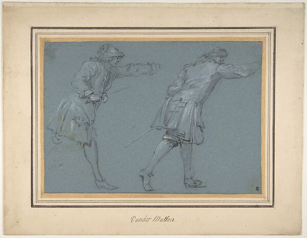 Study of Two Soldiers Swordfighting
