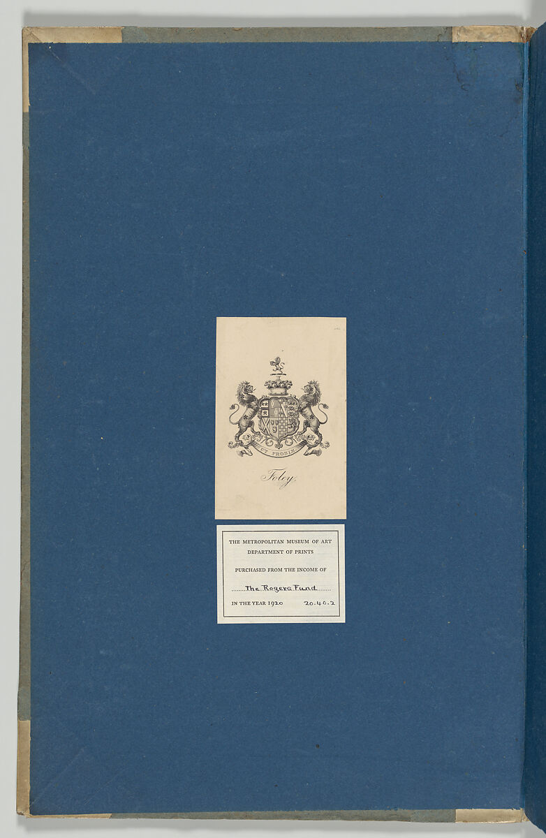 Chippendale Drawings, Vol. II, Thomas Chippendale (British, baptised Otley, West Yorkshire 1718–1779 London), Pen and black ink, brush and gray wash