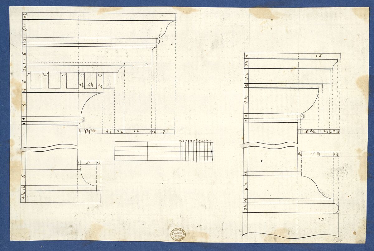 Chippendale Drawings, Vol. II, Thomas Chippendale (British, baptised Otley, West Yorkshire 1718–1779 London), Pen and black ink, brush and gray wash