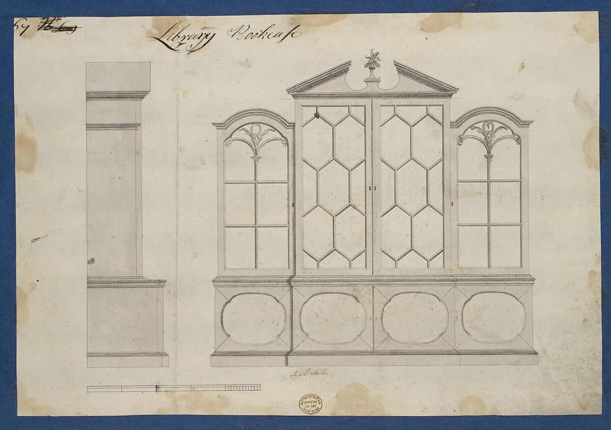 Chippendale Drawings, Vol. II, Thomas Chippendale (British, baptised Otley, West Yorkshire 1718–1779 London), Pen and black ink, brush and gray wash