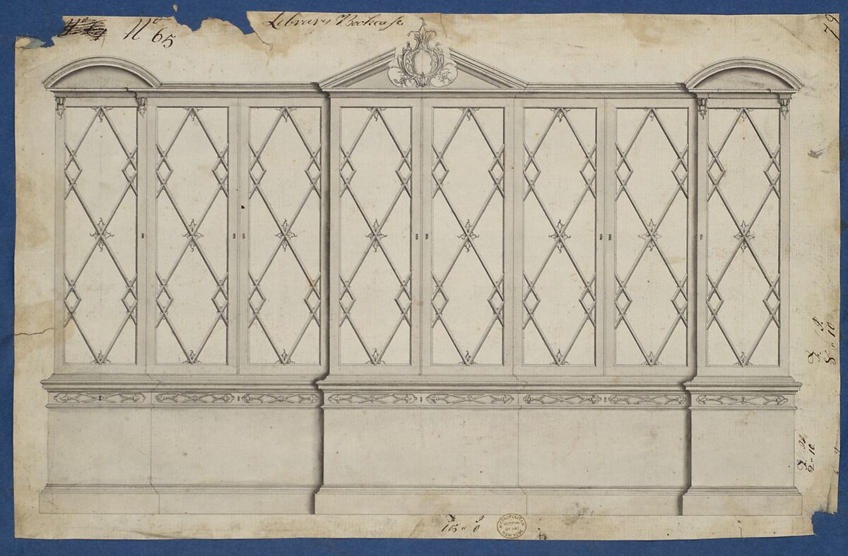 Chippendale Drawings, Vol. II, Thomas Chippendale (British, baptised Otley, West Yorkshire 1718–1779 London), Pen and black ink, brush and gray wash