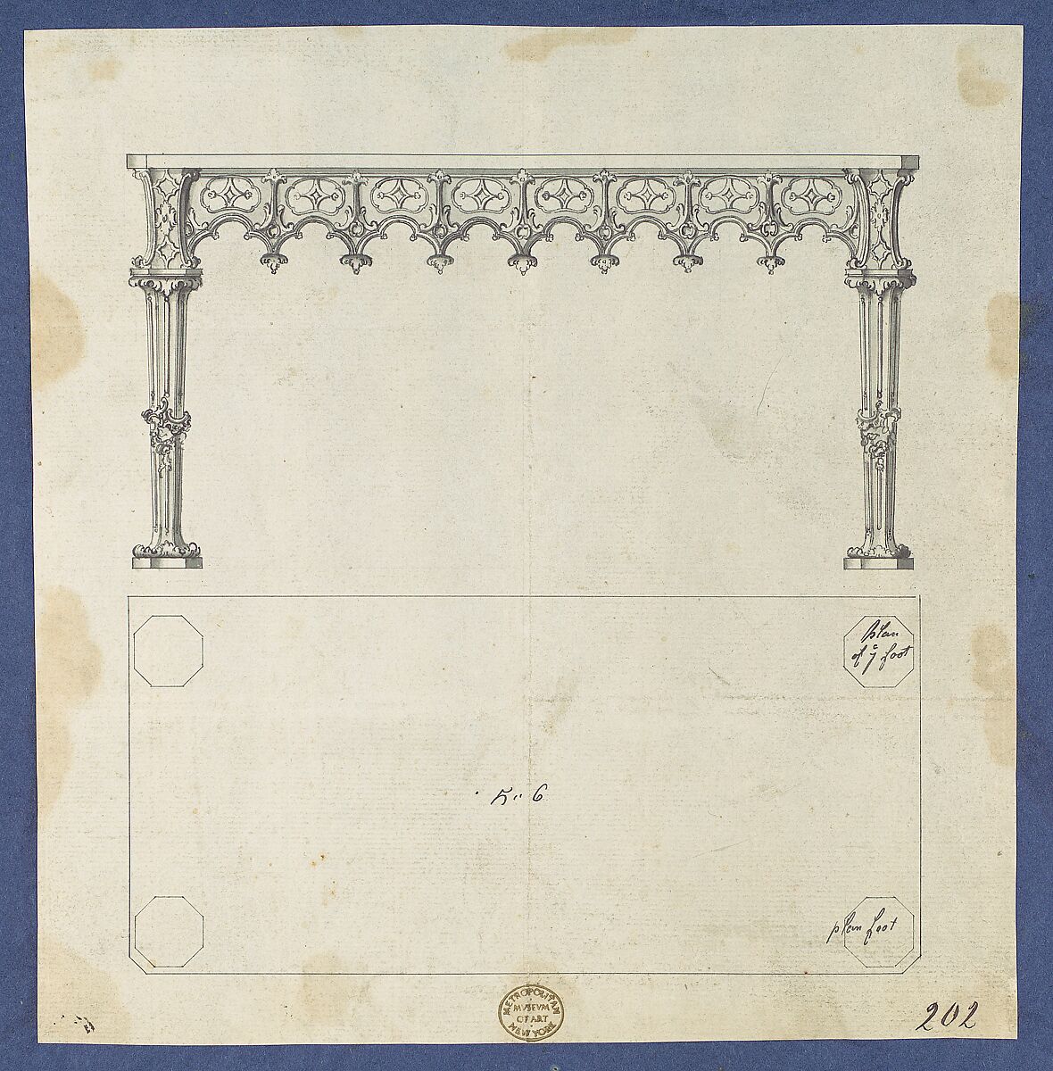 Chippendale Drawings, Vol. II, Thomas Chippendale (British, baptised Otley, West Yorkshire 1718–1779 London), Pen and black ink, brush and gray wash