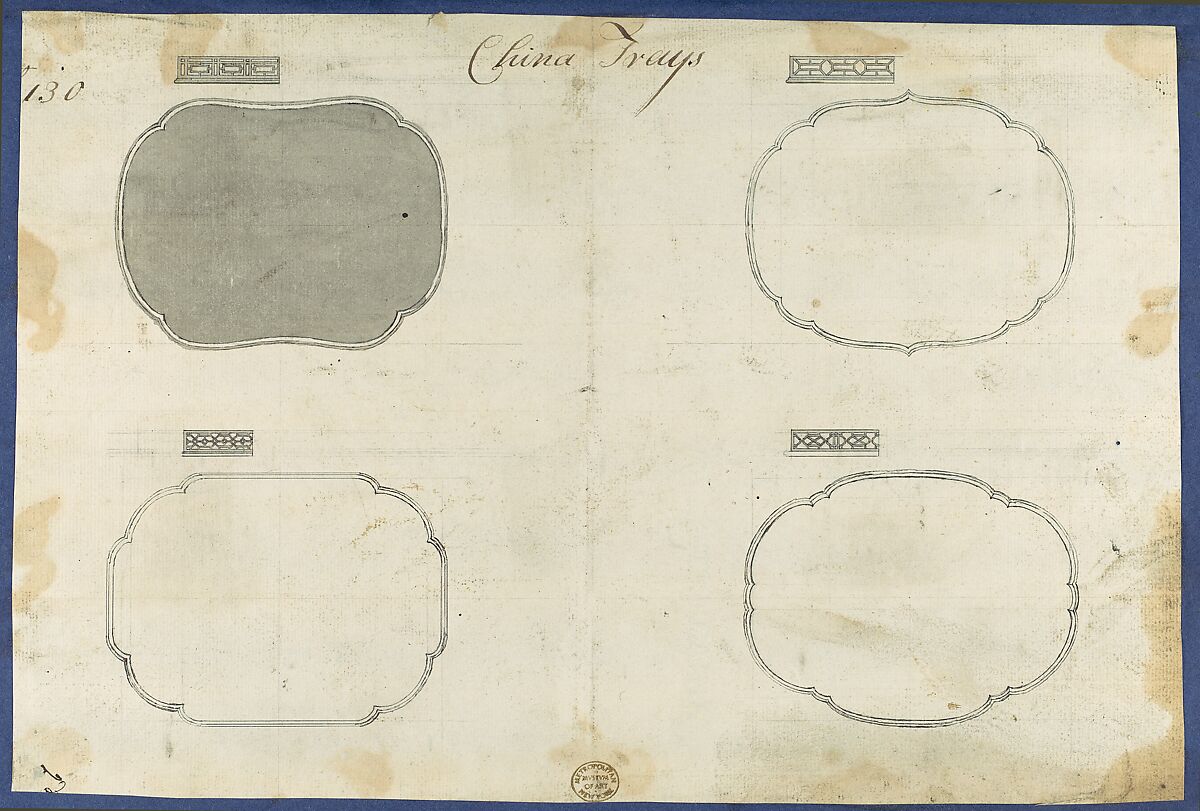 Chippendale Drawings, Vol. II, Thomas Chippendale (British, baptised Otley, West Yorkshire 1718–1779 London), Pen and black ink, brush and gray wash