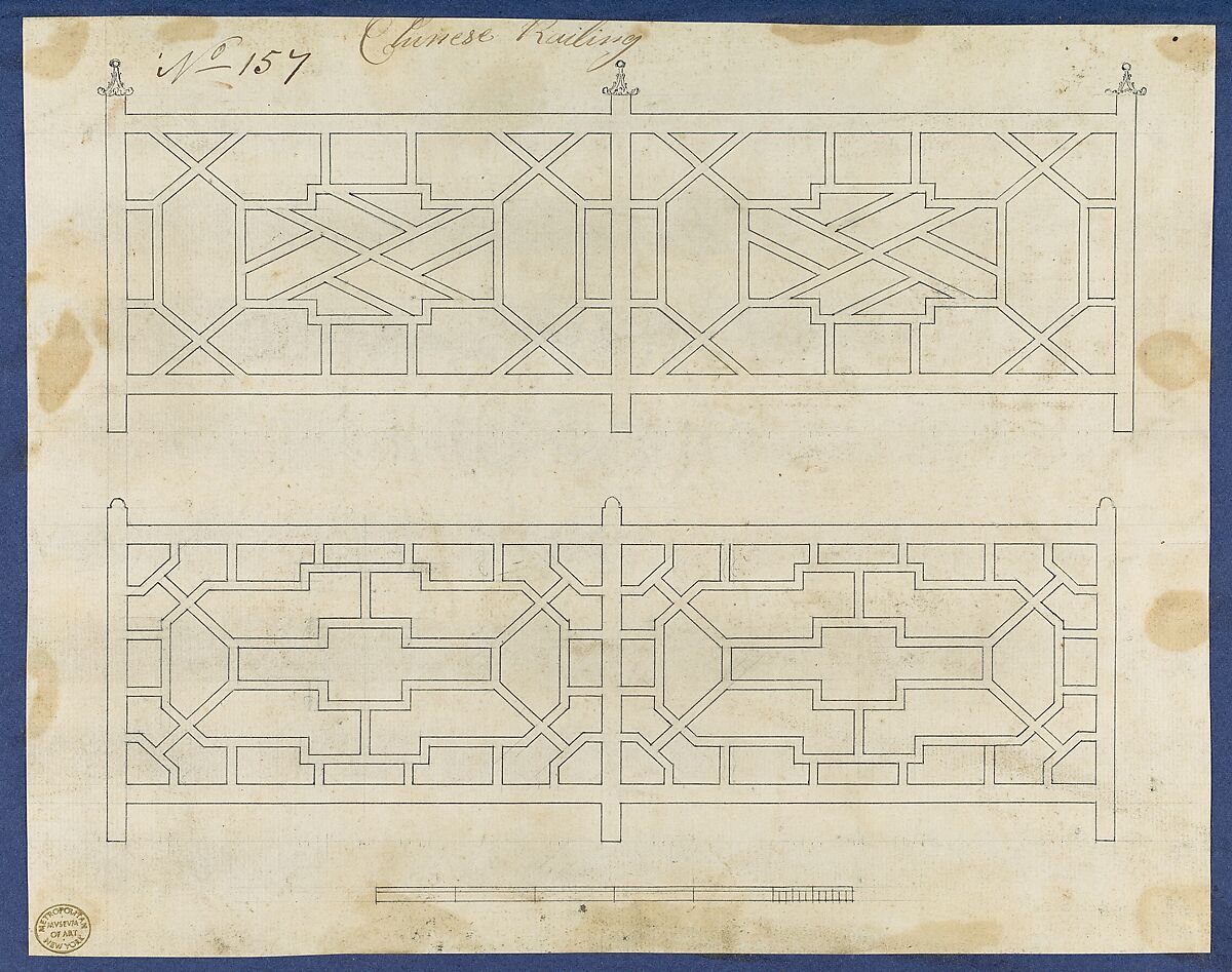 Chippendale Drawings, Vol. II, Thomas Chippendale (British, baptised Otley, West Yorkshire 1718–1779 London), Pen and black ink, brush and gray wash