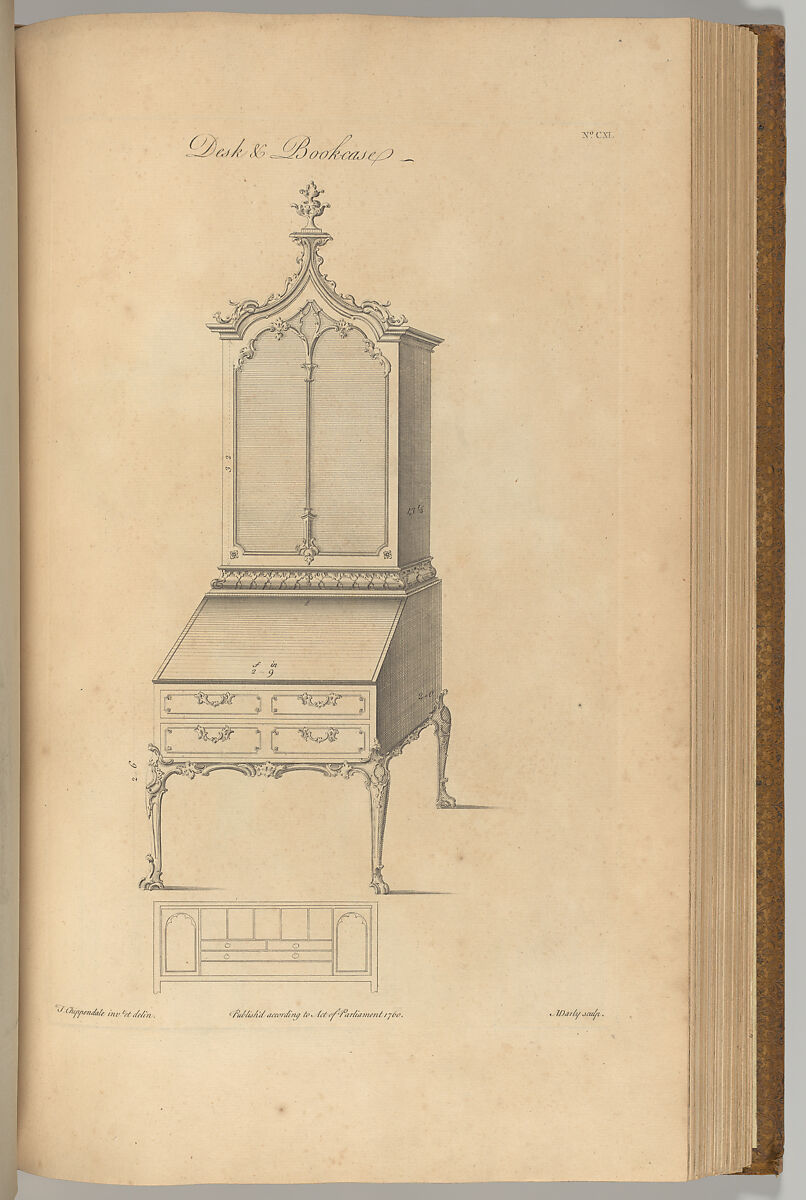 The Gentleman and Cabinet-Maker's Director, Thomas Chippendale (British, baptised Otley, West Yorkshire 1718–1779 London), Illustrations: etching and engraving